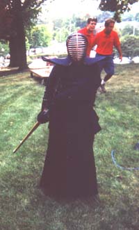 Melissa in Kendo armor