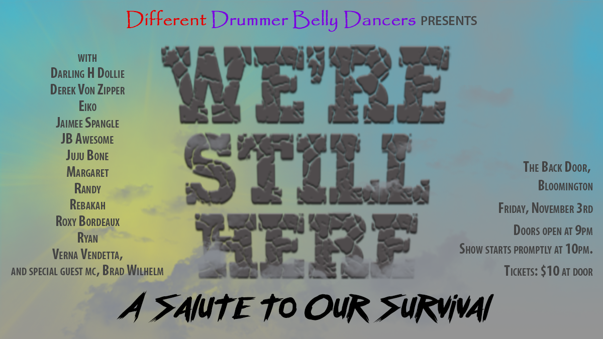 Forbidden Belly Dance - We're Still Here 2017 banner by M. Hartz