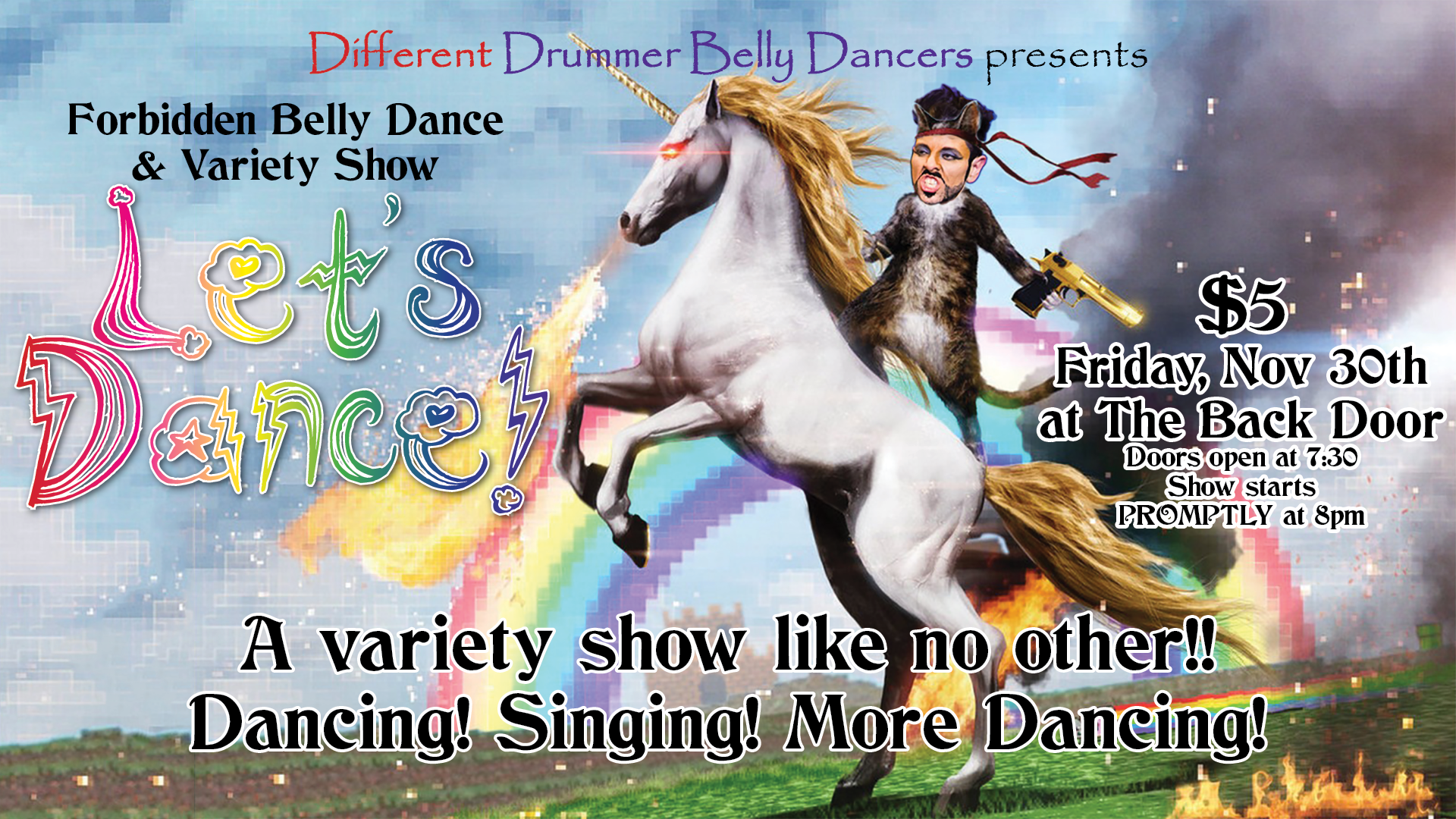 Forbidden Belly Dance & Variety Show banner - 2018