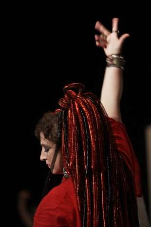 Margaret at Gen Con 2012 dancing at the Klingon Opera Ballet. Photo taken by Indy Star.