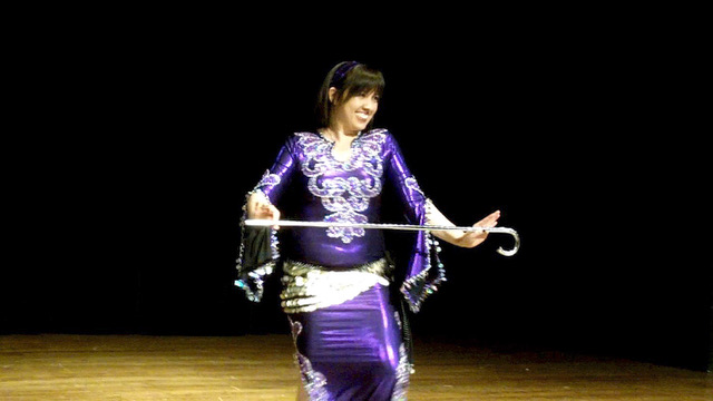 Eiko Kocher belly dancing.
