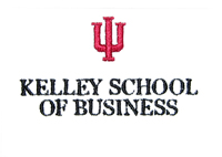 Logo of the Kelley School of Business at Indiana University in Bloomington, Indiana. 