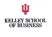 Logo of the Kelley School of Business at Indiana University in Bloomington, Indiana.